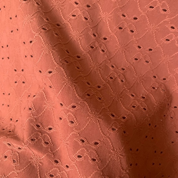 Rewind burnt Orange eyelet top with ruffles sleeves - Picture 3 of 7